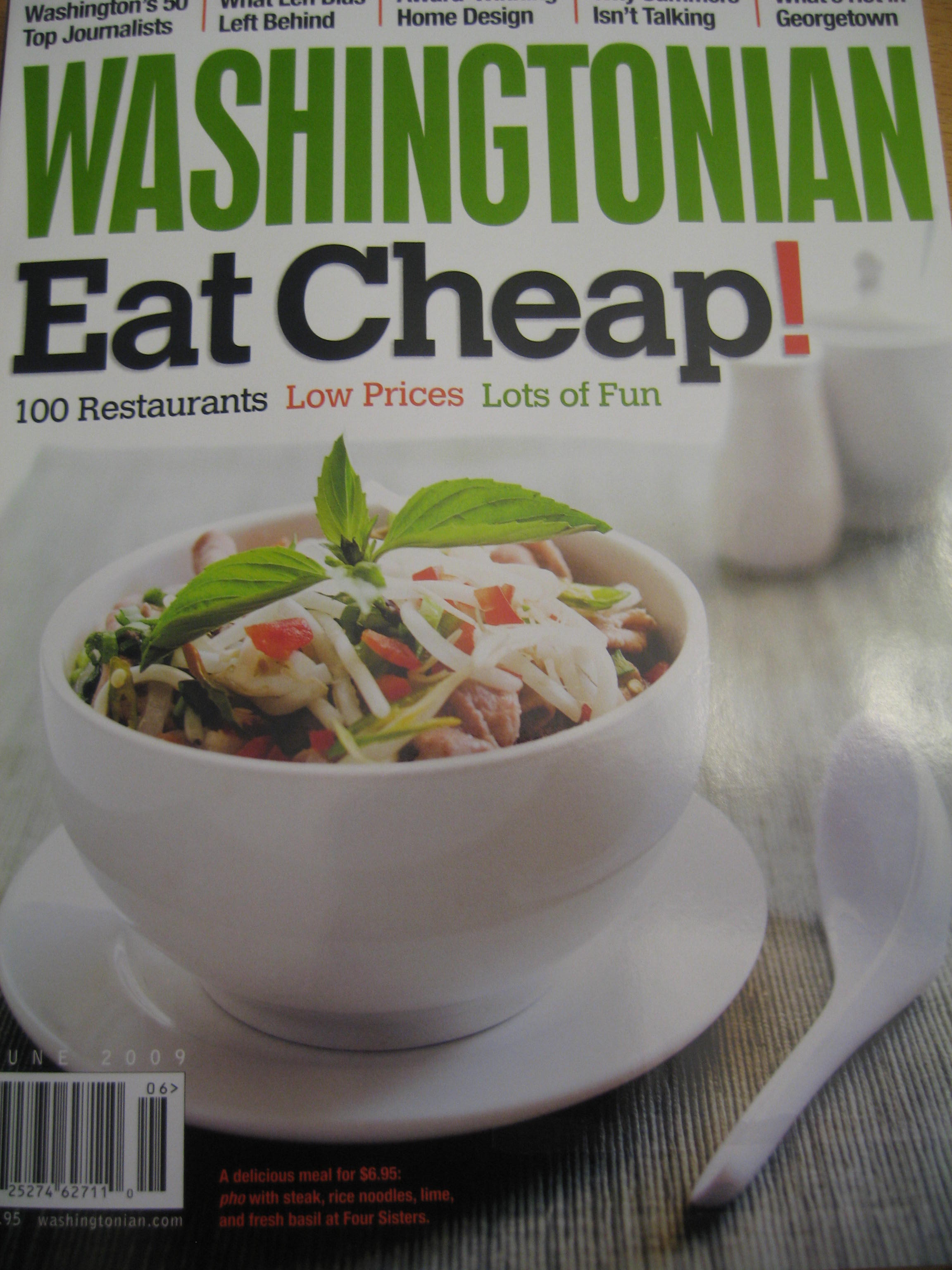 Washingtonian’s Cheap Eats Issue is Out! | Dining In DC